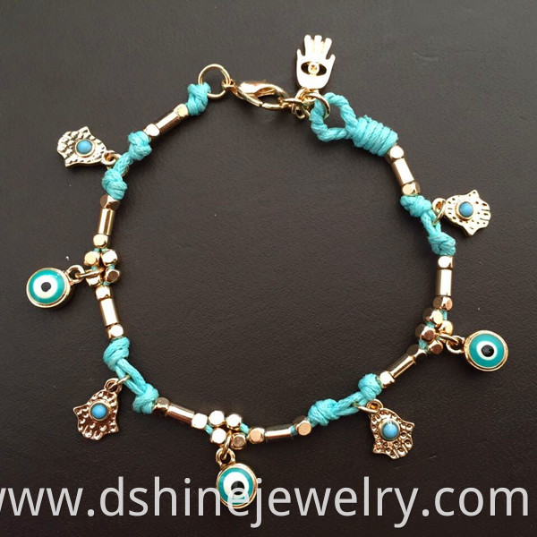 Lucky Turkey Evil Eye Bracelet